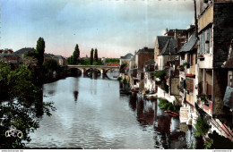 NÂ°13014 Z -cpsm Argenton Sur Creuse -le Pont Neuf Et Les Vieilles Galeries- - Other & Unclassified