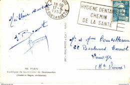 NÂ°14288 Z -oblitÃ©ration Machine Secap -Hygiene Dentaire Chemin De La Sante -1952- - Medicine