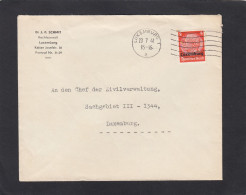 DR. J. P. SCHMITT, RECHTSANWALT, LUXEMBURG. BRIEF AN DEN CHEF DER ZIVILVERWALTUNG IN LUXEMBURG,1941. - 1940-1944 German Occupation