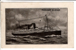 Bateaux Paquebot Regina Elena - Cartes Postales Ancienne - Dampfer