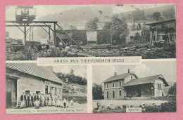 67 - GRUSS Aus TIEFFENBACH - Bahnhof - Gare - Carrière - Wirtschaft Goeorg STROHL - Feldpost - Guerre 14/18 - Andere & Zonder Classificatie