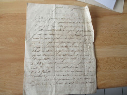 LETTRE  MANUSCRITE MATHIEU DE MONTMORENCY LETTRE POUR COMTE HEROULAIN LYON - Personnages Historiques