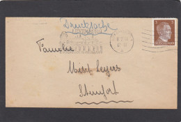 DRUCKSACHE MIT SONDERSTEMPEL " LUXEMBURG FESTUNGS- U. ROSENSTADT IM MOSELLAND ". BRIEF NACH STEINFORT,1944. - 1940-1944 German Occupation