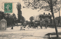 CARTE POSTALE ORIGINALE ANCIENNE : CHAMPIGNY SUR MARNE LA PLACE DE LA GARE ANIMEE VAL DE MARNE (94) - Champigny Sur Marne