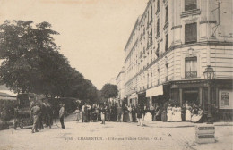 CARTE POSTALE ORIGINALE ANCIENNE : CHARENTON LE PONT AVENUE FELICIE CHOLET ANIMEE  VAL DE MARNE (94) - Charenton Le Pont