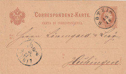 Autriche Entier Postal Götzis 1879 - Cartoline