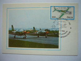 Avion / Airplane / ITALIAN AIR FORCE / S.I.A.I. 260 Turbo / Carte Maximum - 1946-....: Ere Moderne