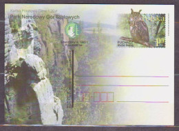 POLAND. 2002/Park Narodowy Gor Stolowych _European Eagle-Owl._ PostCard/unused. - Unused Stamps