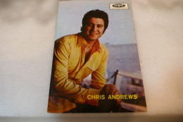 Autographed Signed Postal Card Photo Picture Entertainment Music Musicians Artist Famous People Vintage CHRIS ANDREWS - Música Y Músicos