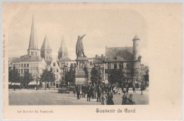 CPA CARTE POSTALE BELGIQUE SOUVENIR DE GAND LE MARCHE DU VENDREDI  AVANT 1905 - Other & Unclassified