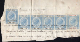 Marche Da Bollo  Su Frammento - Revenue Stamps