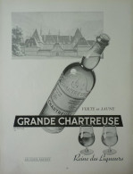 PUBLICITE Papier - PUB - Grande Chartreuse - Werbung