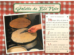 Recettes De Cuisine - Galettes De Blé Noir - Gastronomie - CPM - Voir Scans Recto-Verso - Recettes (cuisine)