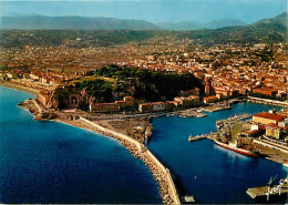 06 - Nice - Vue Générale Aérienne Sur Le Port Et La Ville - CPM - Carte Neuve - Voir Scans Recto-Verso - Transport (sea) - Harbour