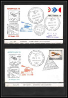 41799 San Marin Marino Riccione 1970 Italie Italy Hélicoptère Helicopter Aviation PA Poste Aérienne Airmail Lettre Cover - Helikopters