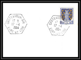 41557 Base Aerienne 279 Chateaudun N°1351A Niort CAD F7 1964 France Aviation PA Poste Aérienne Airmail Lettre Cover - 1960-.... Lettres & Documents