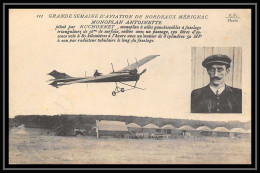 41499 France Semaine De L'Aviation Bordeaux Monoplan Antoinette Ruchonnet 1910 Poste Aérienne Airmail Carte Postale - 1927-1959 Covers & Documents