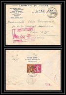 41441 1er Vol Paris / Nice 1938 MARSEILLE France Aviation PA Poste Aérienne Airmail Lettre Cover - 1927-1959 Briefe & Dokumente