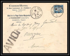 41438 Paris France Pour Ouezzan Maroc 22/2/1926 Aviation PA Poste Aérienne Airmail Lettre Cover - 1927-1959 Briefe & Dokumente