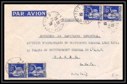 41419 Paris France Dakar Aof Hors Tarif N° 368 X4 PAIX Aviation PA Poste Aérienne Airmail Lettre Cover - 1927-1959 Lettres & Documents