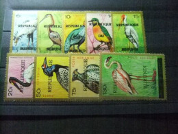 58 BURUNDI 1967 / PAJAROS OISEAUX / YVERT PA 43 / 51 MNH COB PA 34 / 42 ** - Kraanvogels En Kraanvogelachtigen