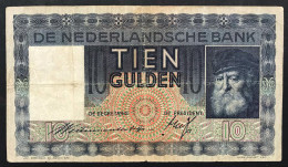 Nederland Nederlandsche Bank 10 Gulden 1936 Pick#49 Lotto 4620 - Antilles Néerlandaises (...-1986)