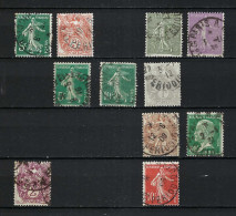 FRANCE Paris Périodiques R.P. Xx Ca.1900-30: Lot De 11 TP Avec No Entre 21 Et 40 - Journaux