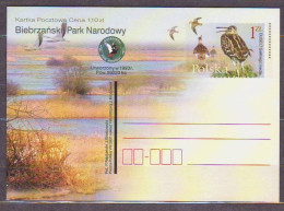 POLAND. 2001/Biebrzanski Park Narodowy _Great Snipe_.. PostCard/unused. - Unused Stamps