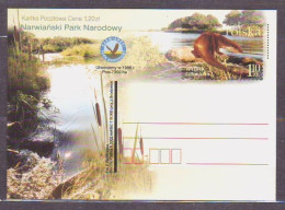 POLAND. 2001/Narwinski Park Narodowy _European Otter_.. PostCard/unused. - Unused Stamps