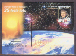 POLAND. 2003/Mirosław Hermaszewski - 25th Anniversary Spaceflight,Soyuz30.. PostCard/unused. - Nuovi