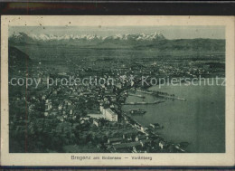 71541089 Bregenz Vorarlberg Panorama Rheintal Mit Schweizer Bergen Bodensee Hafe - Andere & Zonder Classificatie