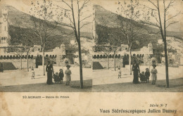 06)  MONACO -  Palais Du Prince    -  Carte Stéréoscopique - Autres & Non Classés