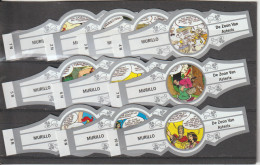 Reeks 1706  Asterix   1-10  ,10  Stuks Compleet   , Sigarenbanden Vitolas , Etiquette - Sigarenbandjes