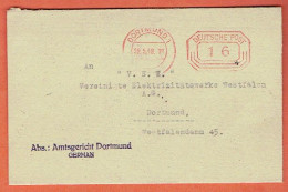 37P - Document Dortmund 1 - 29-5-1948 - Storia Postale