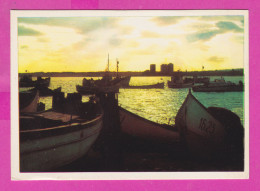 311962 / Bulgaria - Nessebar - The Harbor At Sunset Boat 1980 PC Septemvri 10.4 х 7.2 Cm Bulgarie Bulgarien - Bulgaria