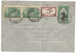 !!! CONGO, LETTRE  DÉPART D'ELISABETHVILLE POUR LONDRES (ANGLETERRE) DE 1935 - Briefe U. Dokumente