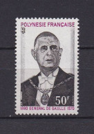 POLYNESIE 1971 TIMBRE N°90 NEUF** GENERAL DE GAULLE - Unused Stamps