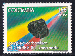 COLOMBIA 1986 AIR MAILS, COAL MINING** - Mineralien