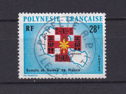 POLYNESIE 1971 TIMBRE N°91 OBLITERE SCOUTS - Usados