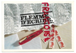 Flemme D'écrire. Stylo-plume Et Papier Journal, Timbres - Autres & Non Classés