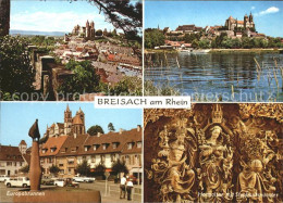 71539298 Breisach Rhein Uferpartie Europabrunnen Hochaltar Stephansmuenster Brei - Breisach