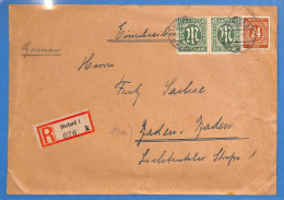 Allemagne Bizone - 1946 - Lettre Einschreiben De Herford - G34173 - Autres & Non Classés