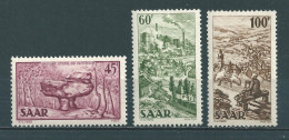 Saar MiNr. 286, 287, 288 **  (sab04) - Ongebruikt