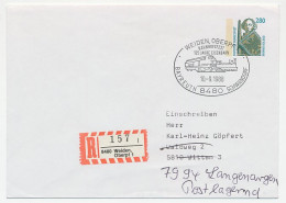 Registered Cover / Postmark Germany 1988 Train - Railroad - Treinen