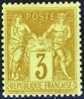 France Classiques N°86a 3c Bistre Foncé Qualité:* Cote:385 - 1876-1898 Sage (Type II)