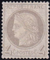 France Classiques N°52 4c Gris (signé Calves) Qualité:* Cote:500 - 1871-1875 Ceres