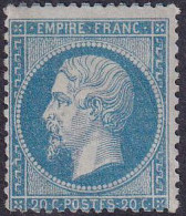 France Classiques N°22 20c Bleu (signé Calves) Qualité:** Cote:420 - 1862 Napoleone III