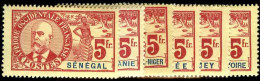 Séries Coloniales  N°1906 Palmiers-Faidherbes-Ballay  96 Timbres Qualité:* Cote:2787 - 1906-08 Palmiers – Faidherbe – Ballay