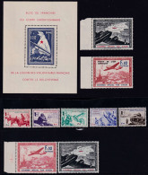 France Timbres De Franchise  N°1 à 10  Qualité:** Cote:875 - War Stamps