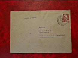 Lettre / Carte 1947 STRASBOURG PAPIERS D'AFFAIRES POUR SELESTAT GANDON 3.50 FR ETS LYON PRODUITS CHIMIQUES - Other & Unclassified